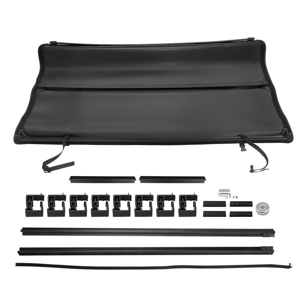 8 ft Black Tonneau Cover for Ford F-250 F-350 Super Duty (2017–2025)