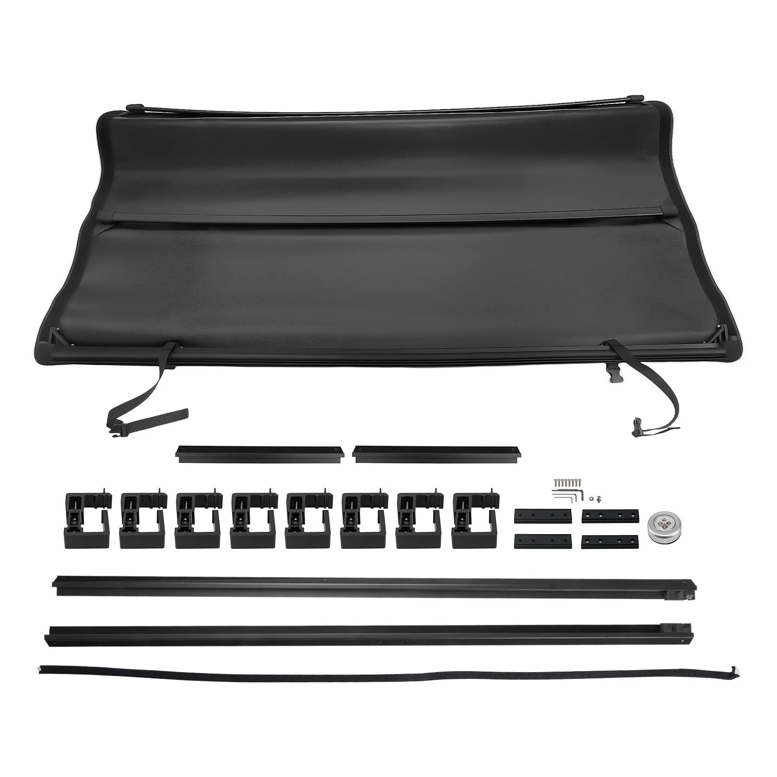 8 ft Black Tonneau Cover for Ford F-250 F-350 Super Duty (2017–2025)