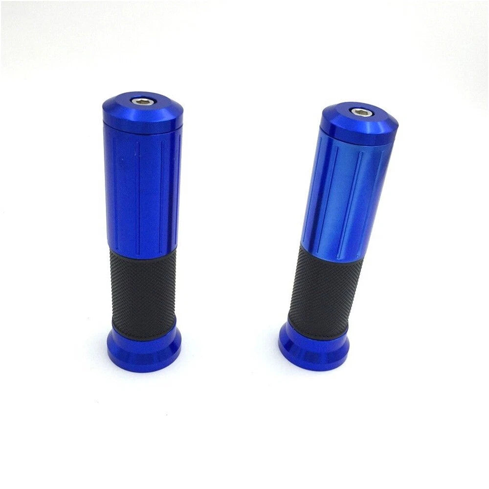 Set of 2 Blue Anti-skid Rubber Handlebar Grips for Suzuki SV650 SV1000 GSR600 GSXR 750