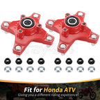2X Front Wheel Hubs & Nuts for Honda Sportrax TRX250EX TRX400EX TRX250X TRX400X