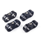 Braided AN10 Separator Clamp 4x Alloy Blue/Black