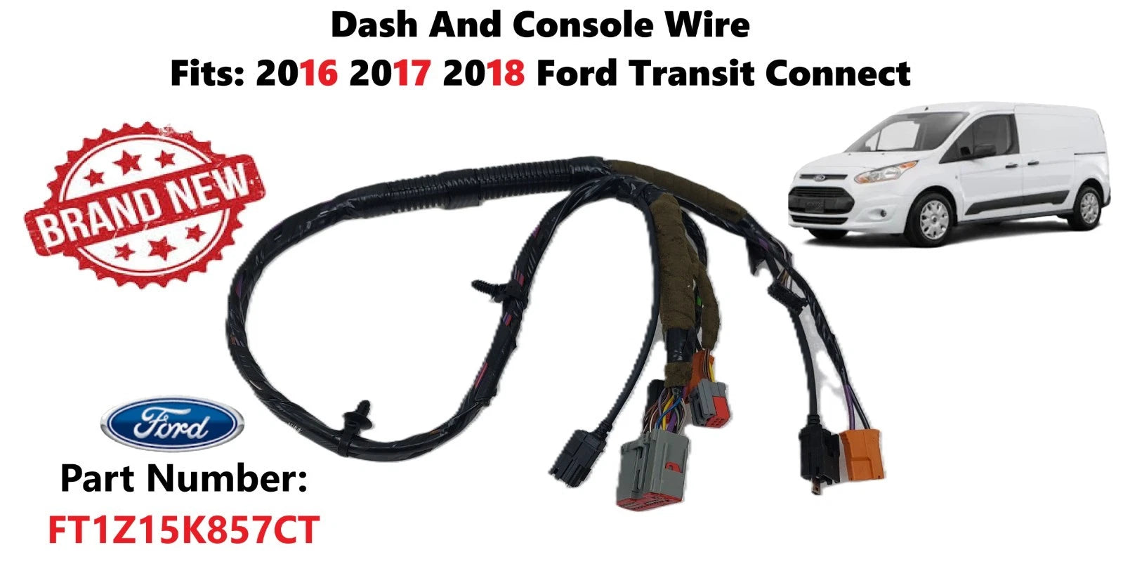 Wiring Harness for Ford Transit Connect (2016–2018) FT1Z15K857CT