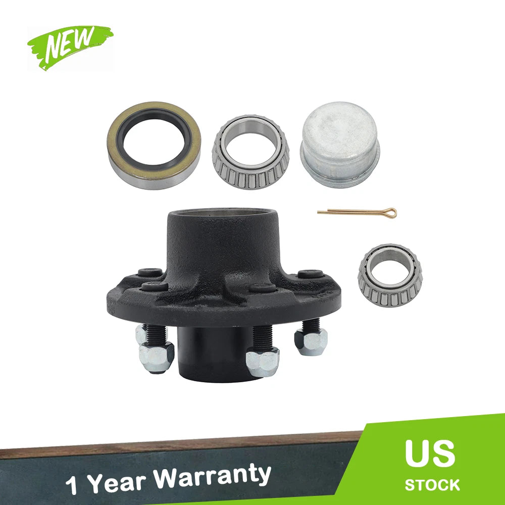 Set of 4 Trailer Wheel Hub Kit for 3 (5 x 4.75")