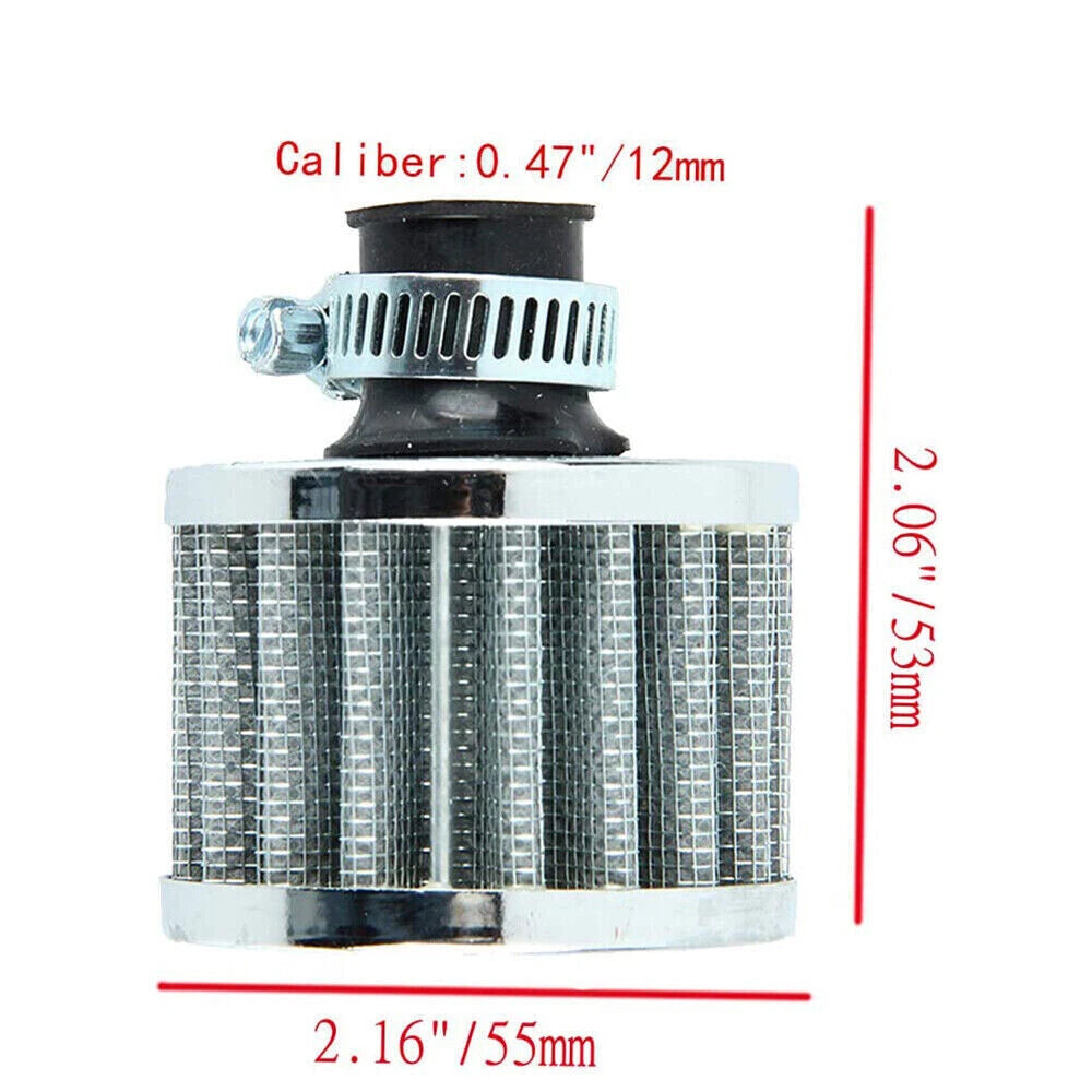 2X Cold Air Intake Filter for Turbo Vent Crankcase Valve Cover (2010–2023)