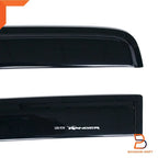 Black Weather Shield Visor Sun Rain Guard for Ford Ranger (2022-2024)
