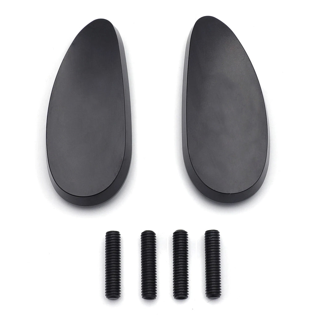 Black Mirror Block Off Plate for Honda CBR1000RR (2008–2021), VFR1200 (2010–2014)