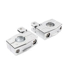 Crash Bar Mount Foot Peg Bracket for Harley (25MM Engine Guard, Chrome)