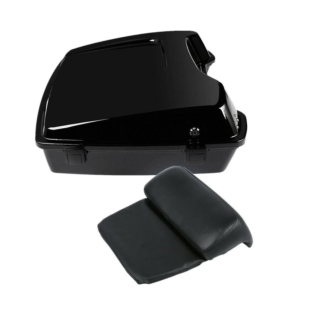Razor Trunk Backrest for Harley Touring (1997–2013) Black Latch