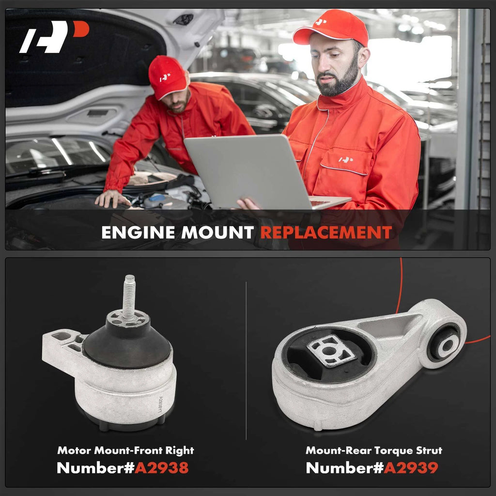 2X Engine Motor & Torque Strut Mount for Ford Focus