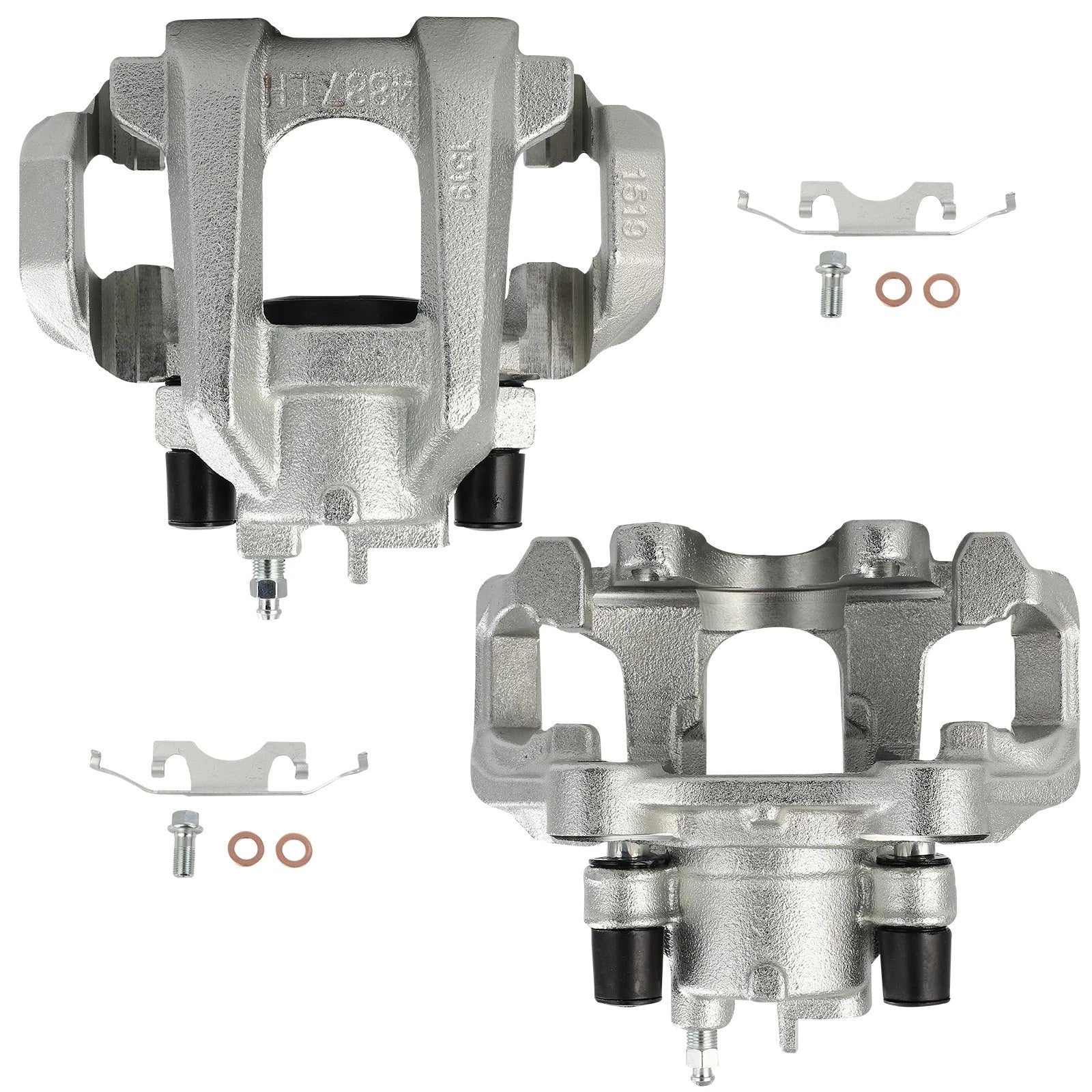 Set of 2 Rear Brake Calipers with Bracket for Dodge Durango (2011–2020)