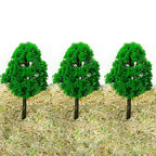 10Pcs Miniature Trees for Garden Architecture Train Scenery Decor