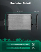 Aluminum Radiator for Audi A3, Volkswagen Golf (2015–2020) 5Q0121251EP