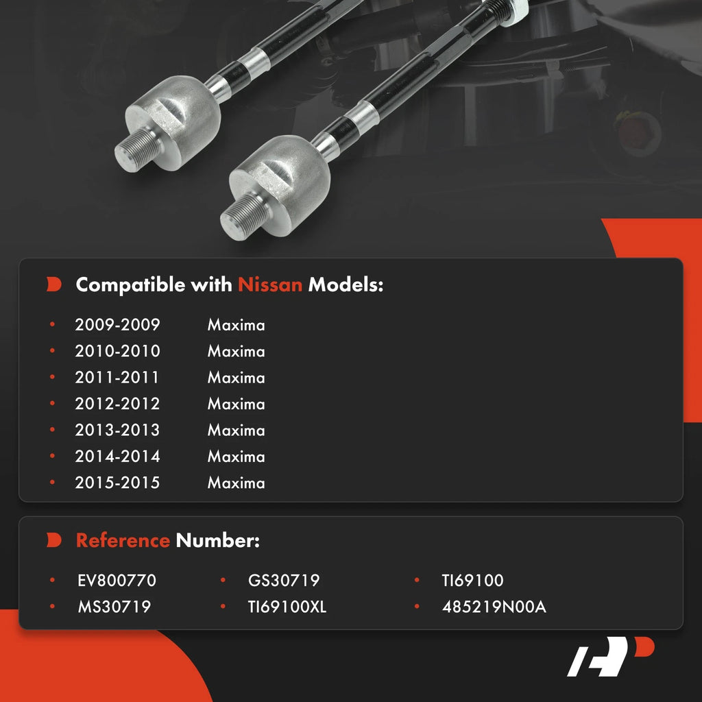 2X Front Inner Tie Rod End for Nissan Maxima (2009-2014)