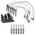 Ignition Coil & Denso 6 U-Groove Spark Plug Wire Set for Taurus V6 (1996–1999)