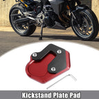 Kickstand Pad for BMW Extender Foot Side Stand Plate Red