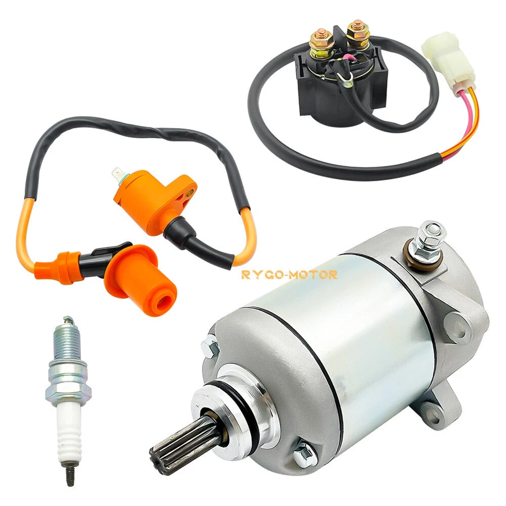 Starter & Relay Solenoid for Honda Recon 250 TRX250TE TRX250TM (2005–2022)