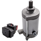 Starter Motor & Relay Solenoid for Yamaha ATV Kodiak 400 450 Wolverine 450 (1993–2023)