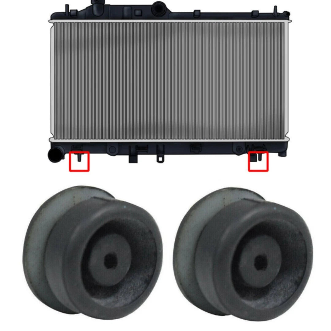 2X Bottom Radiator Lower Mount Rubber Cushion Bushing for CR-V, Civic, Accord
