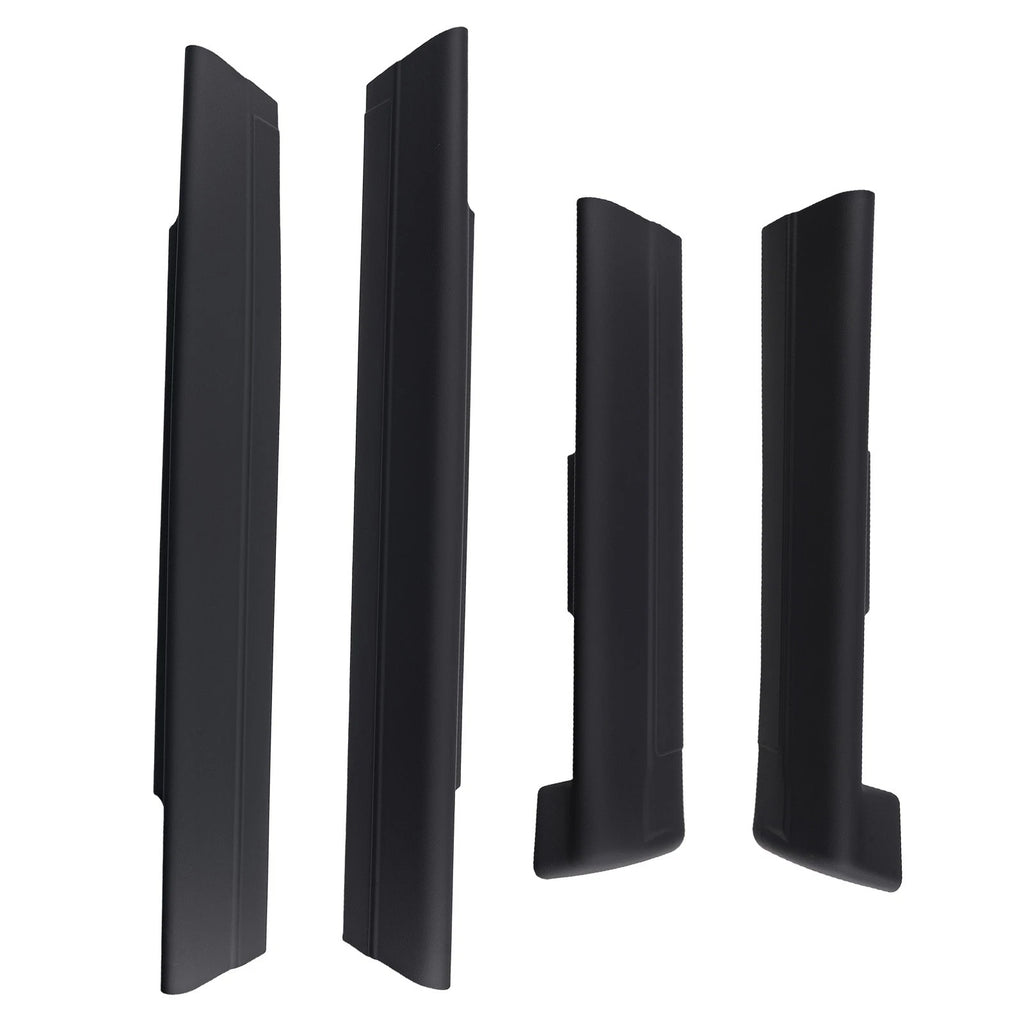 Set of 2 Rocker Panel Covers for Chevrolet Silverado Extended (1999–2006) Black