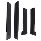 Set of 2 Rocker Panel Covers for Chevrolet Silverado Extended (1999–2006) Black