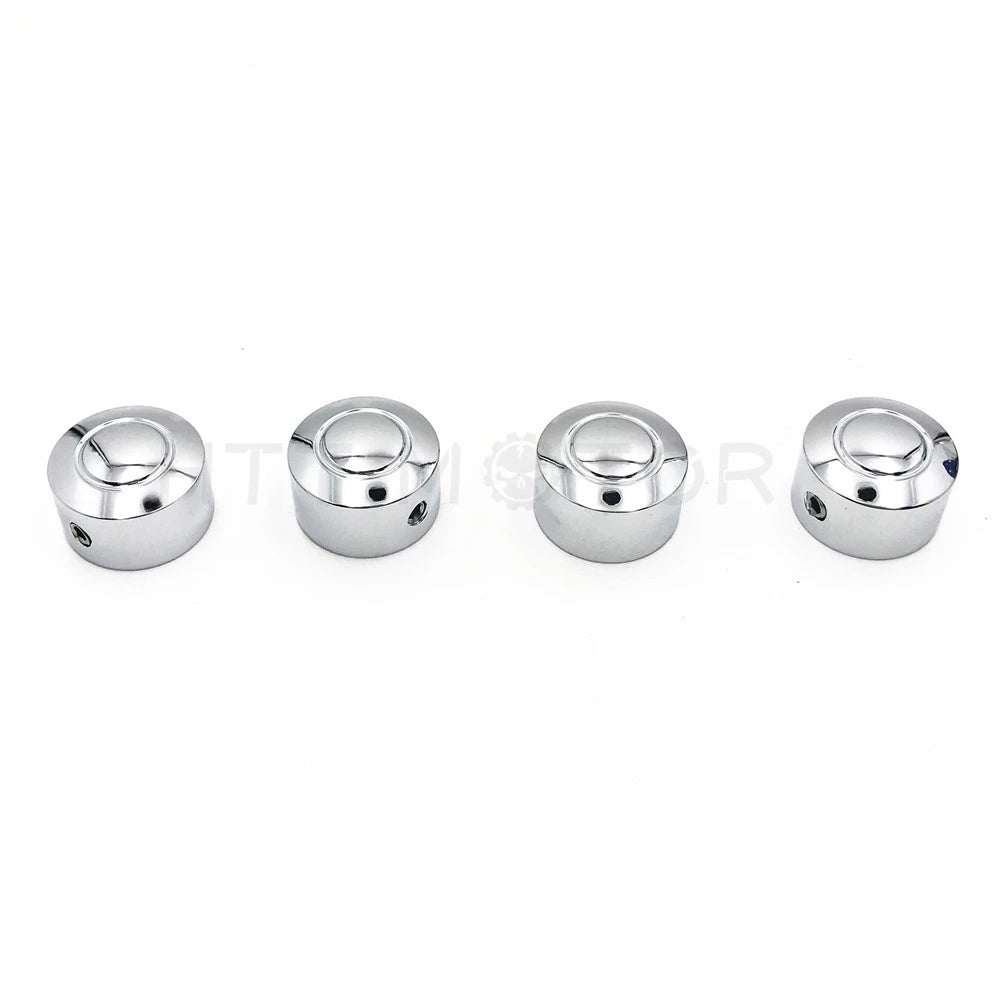 Set of 4 Chrome Bolt Toppers Caps for Harley XR XL Twin Cam Dyna (2008–2013)