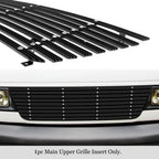 Upper Black Wide Rivet Billet Grille Insert for Ford Econoline Van (1992-2007)