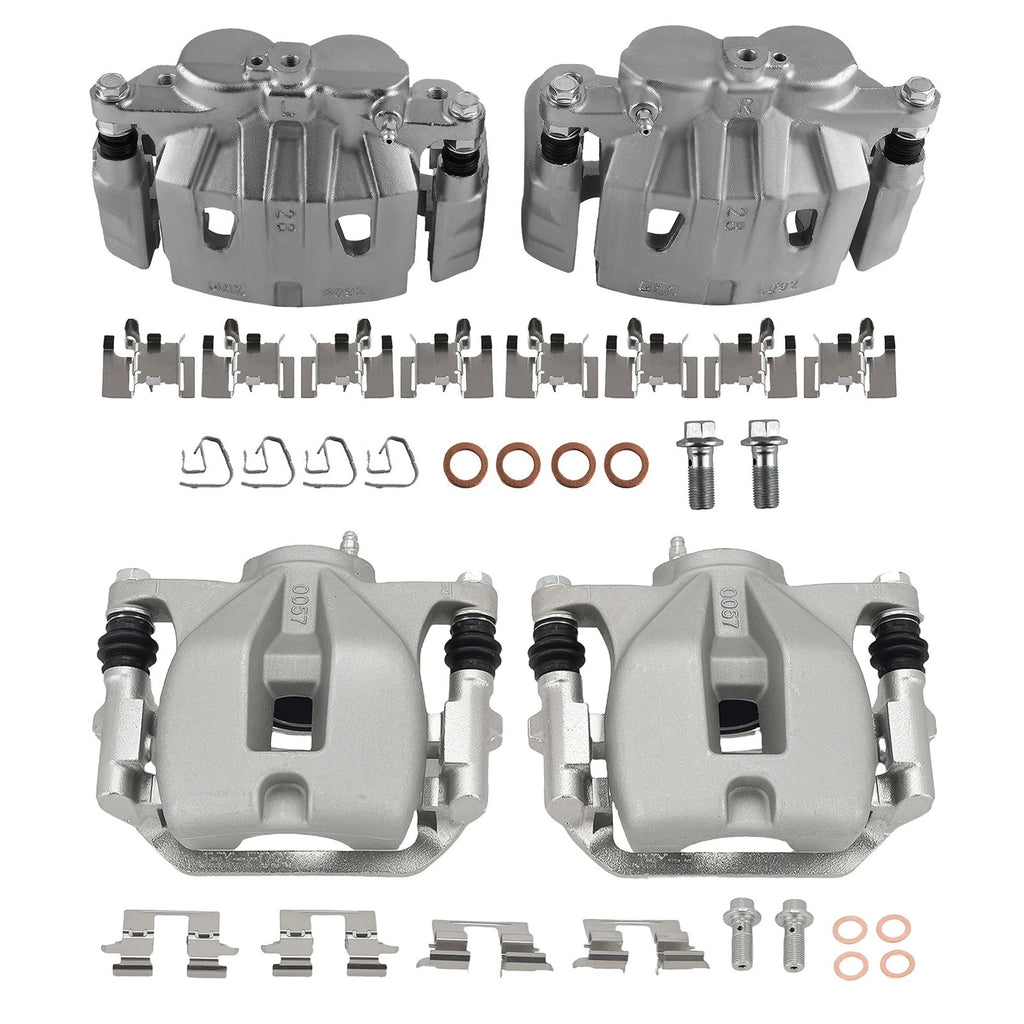 Front Rear Brake Calipers Assembly with Bracket for Toyota Highlander (2010–2013)