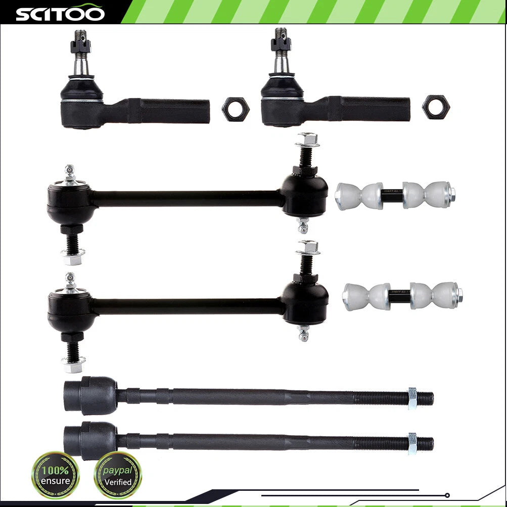 Set of 8 Front Tie Rod End Sway Bar End Link for Chevrolet Impala (2014–2016)