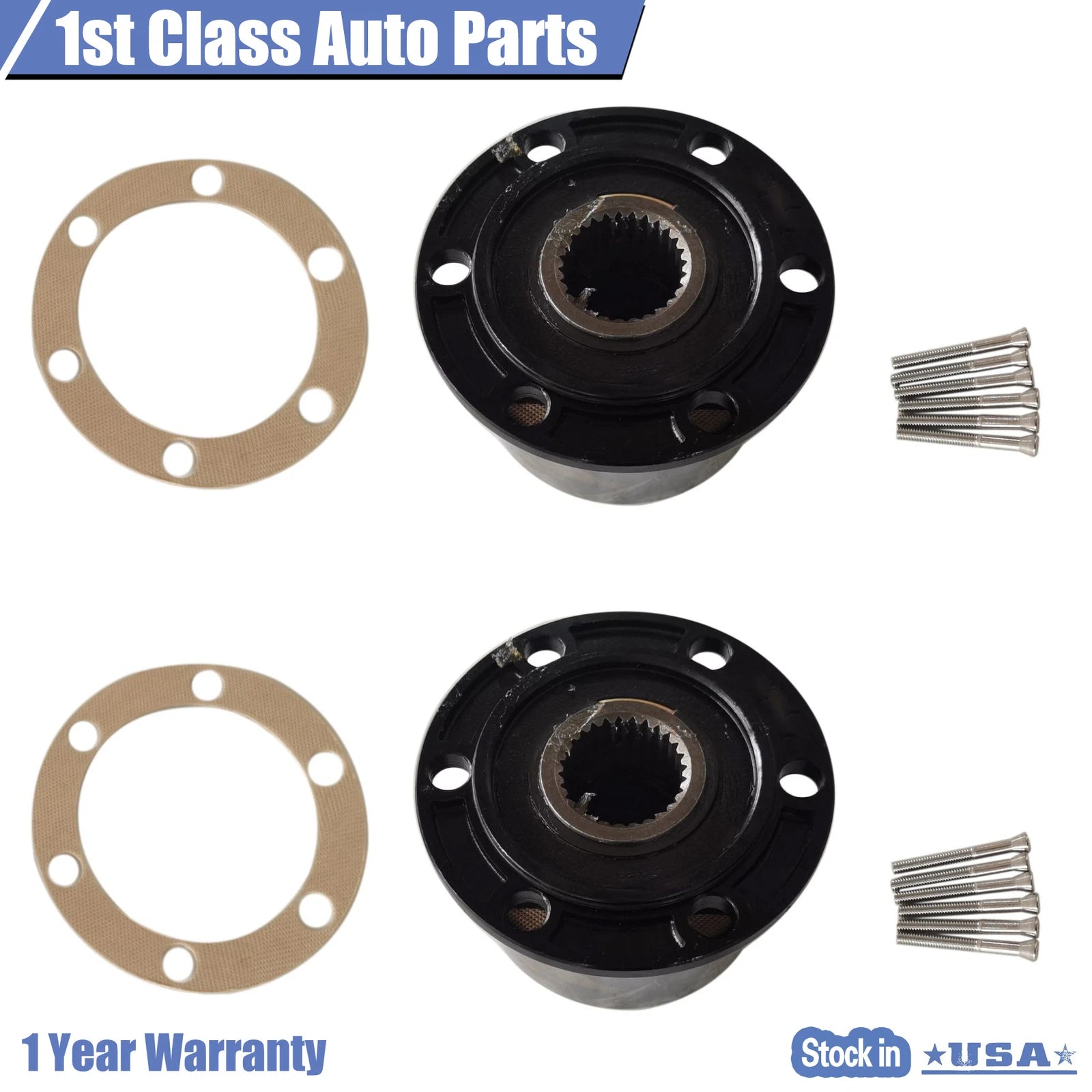 2PC Locking Hubs for Mitsubishi Montero Pajero Triton L200 (1982–2005) 28 Spline