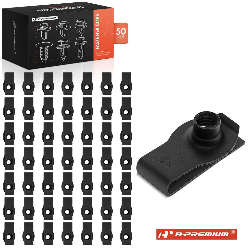 Set of 50 U-Nut Retainer Clips for Ford