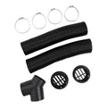 75mm Air Diesel Heater Exhaust Y Pipe 2 Outlets 4 Clamps
