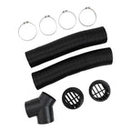 75mm Air Diesel Heater Exhaust Y Pipe 2 Outlets 4 Clamps