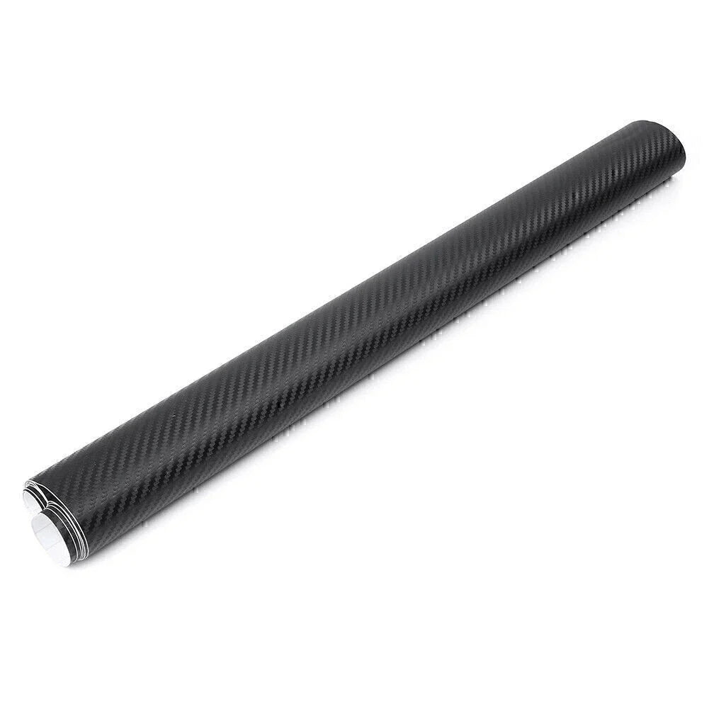 3D Carbon Fiber Vinyl Wrap Sticker for Motorcycle - Matte Black (All Years)