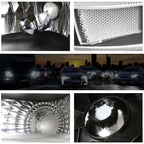 Headlight Lamp for Dodge Dakota Durango (1997–2004) Black Housing Clear Corner