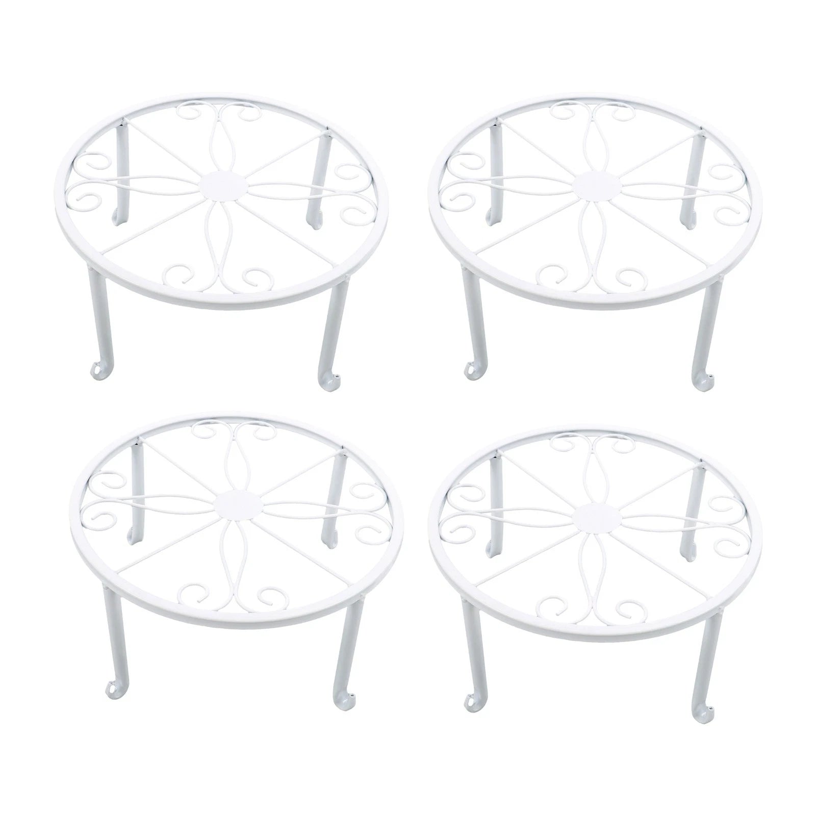 Set of 4 Heavy Duty 9" Plant Stands for Flower Pots