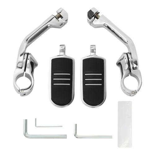 1 1/4" Long Angled Foot Pegs for Harley