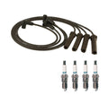 Denso 7mm Wire Set & 4 Iridium TT Spark Plugs for GMC 2.2 L4