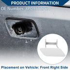 Front Right Washer Nozzle Cover Cap for Audi A3 (2008–2014) 1 Pcs White