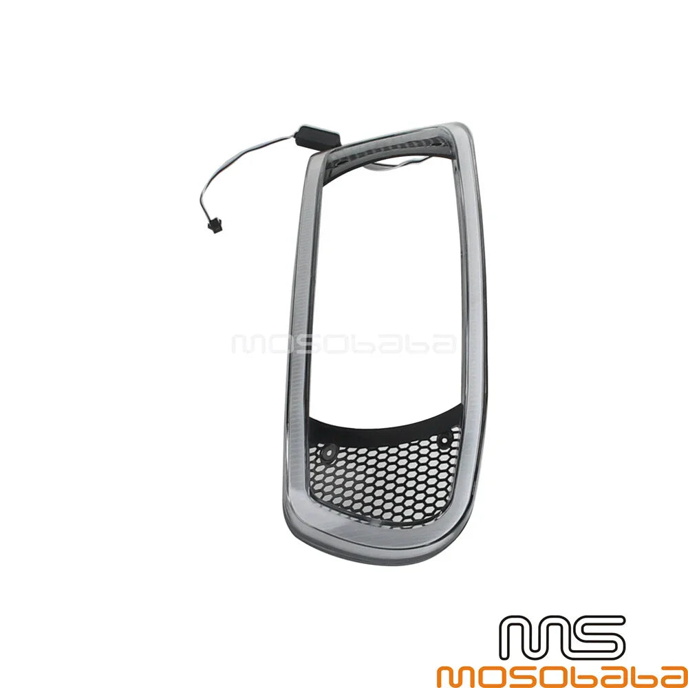Headlight Fairing Bezel Trim Cover with DRL LED Light for Harley Road Glide (2014)