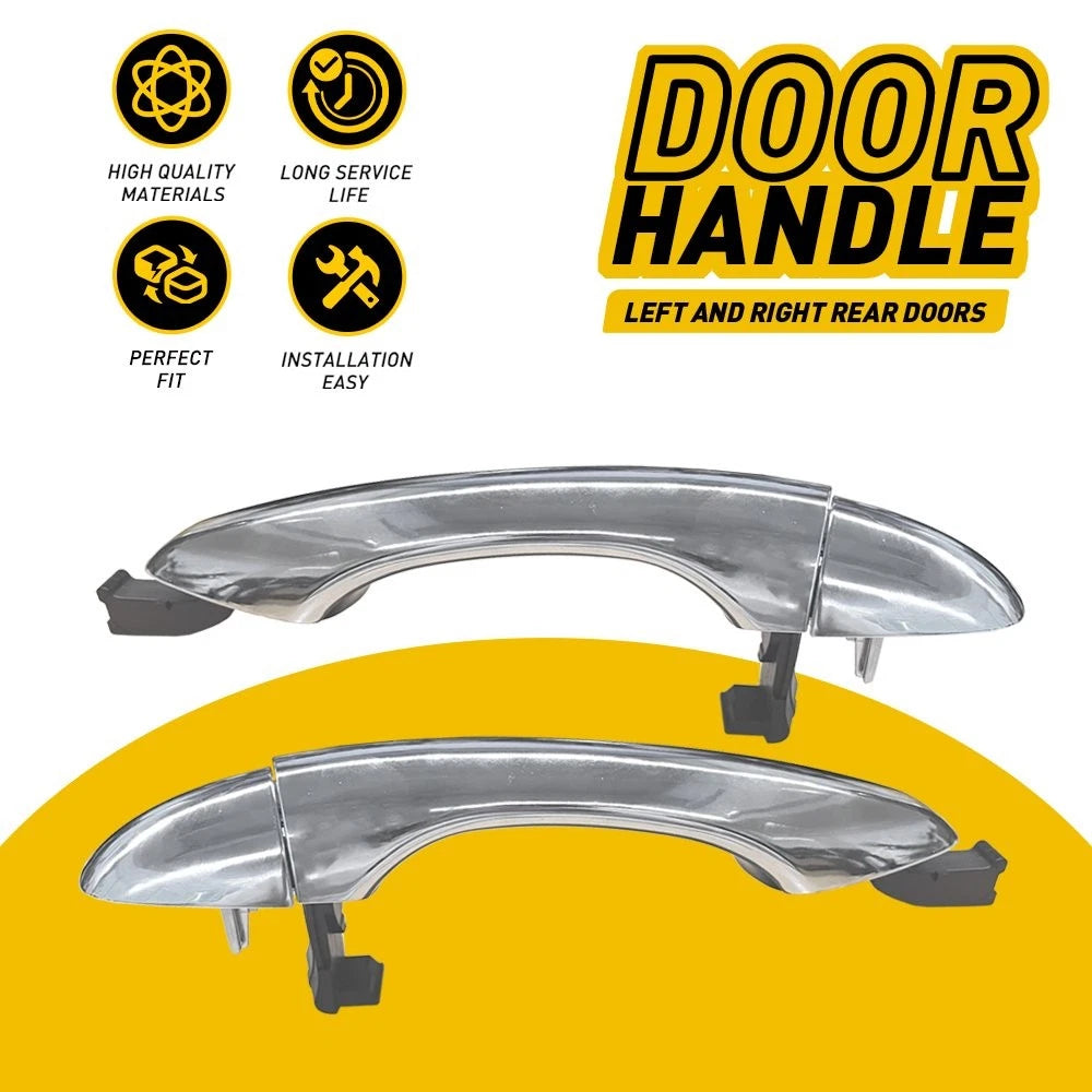 2X Outer Rear Door Handle for Kia Sorento (2016–2020) Chrome