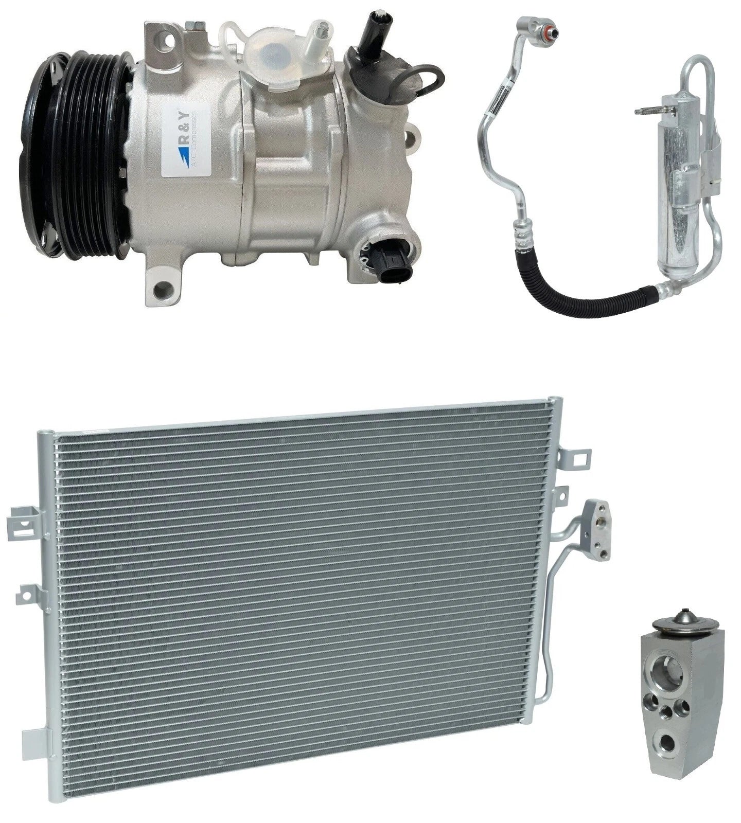AC Compressor Kit With Condenser for Dodge Journey 2.4L (2018–2018)