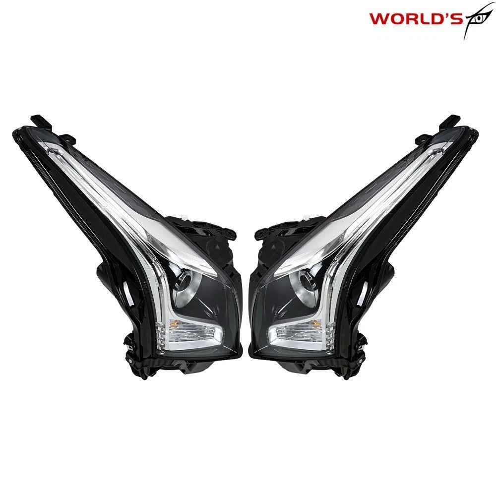 Set of 2 Halogen Projector Headlights for Cadillac ATS (2013–2018)
