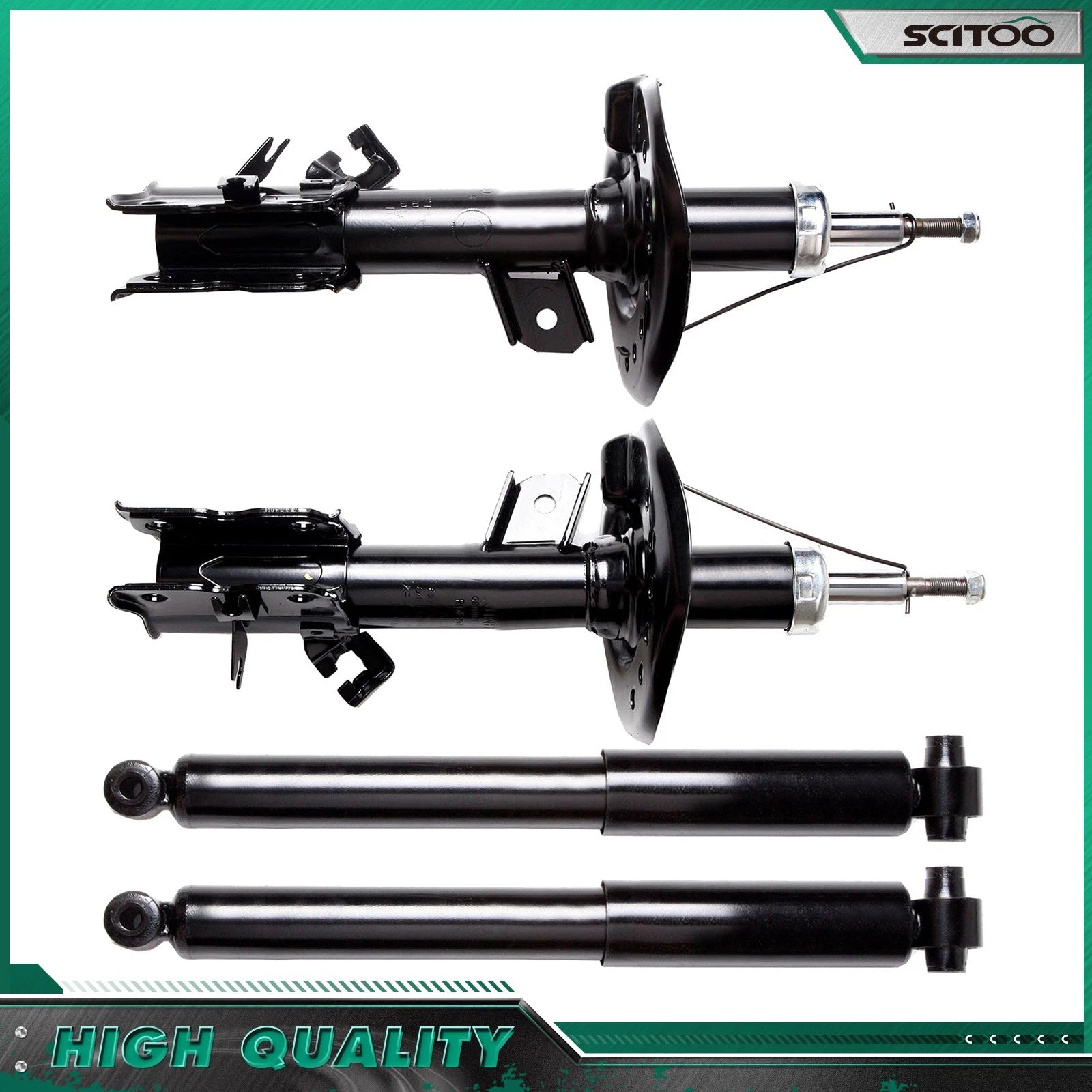 Front and Rear Set Shocks Struts for Nissan Rogue 2008–2012 2.5L
