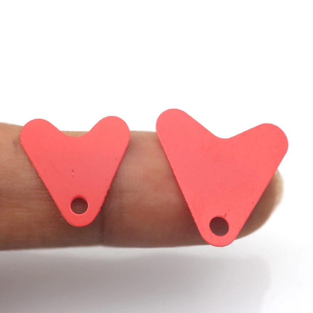 Heart Shape Red Plastic Fish Tails for Fishing Lure Hook Tail (No Year)