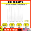 Set of 6 Chrome Pillar Posts for Lincoln Town Car (1998–2011)