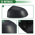 Driver Side Rearview Mirror Cover Cap for BMW X3 (2015–2017) 51167365113