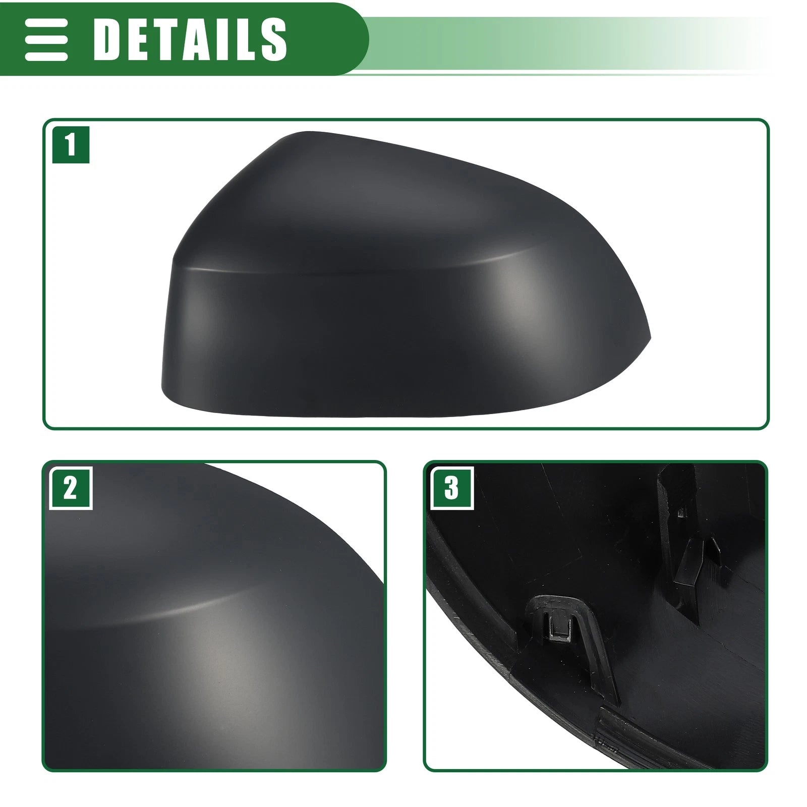 Driver Side Rearview Mirror Cover Cap for BMW X3 (2015–2017) 51167365113