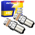 2X LED Turn Signal Light Bulbs for 1157 7528 2357 (Anti Hyper Flash, Amber)