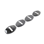 Black Door Lock Protective Cover for Audi A3 A4 TT S3 VW Golf Passat Tiguan
