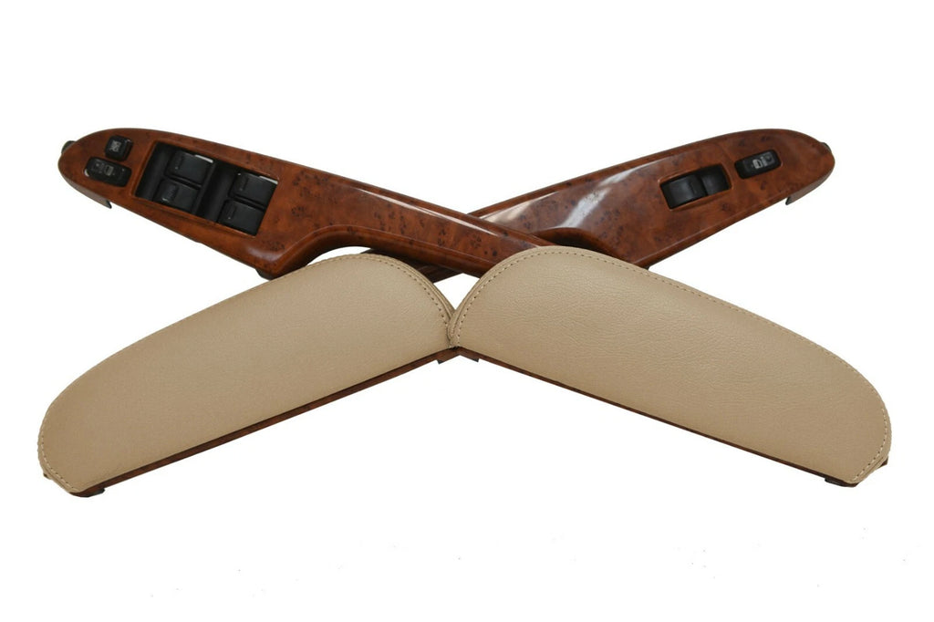 Door Panel Armrest Cover for Toyota Sienna (2005–2010) Leather Beige